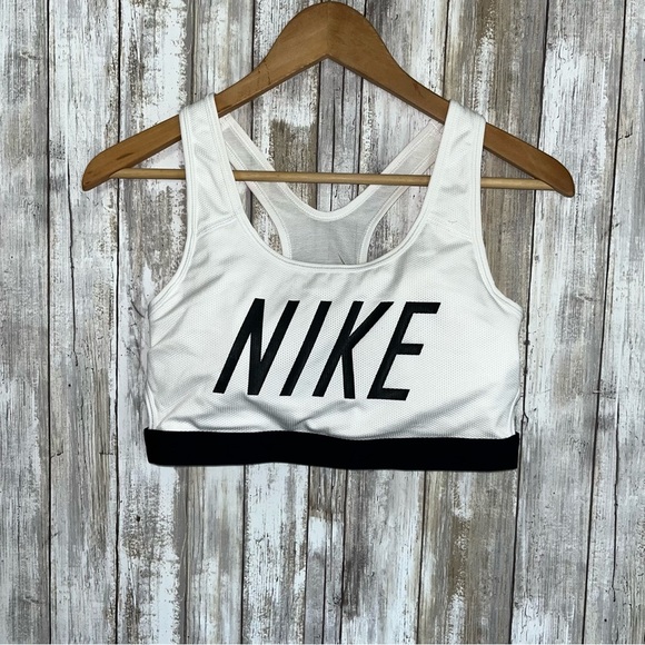 Nike White Yoga Running Sports Bra - Picture 2 of 5